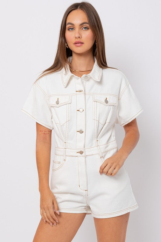 Marley Denim Romper