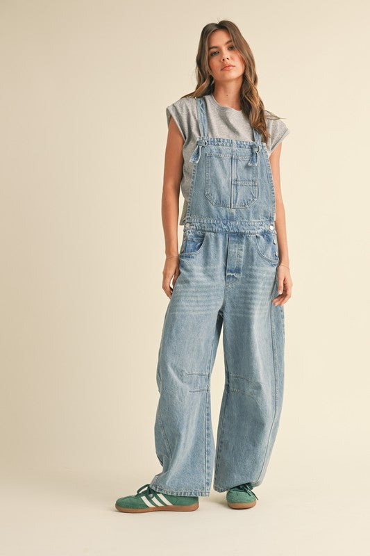 Boyfriend Denim Overalls