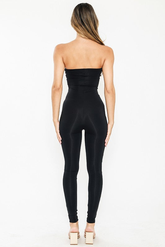 Strapless Catsuit Jumpsuit