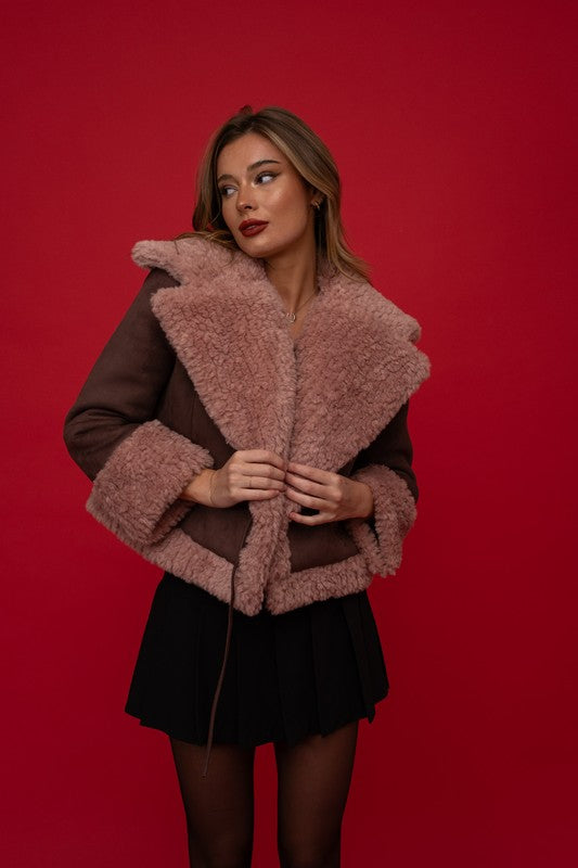 Fawn Shearling Coat