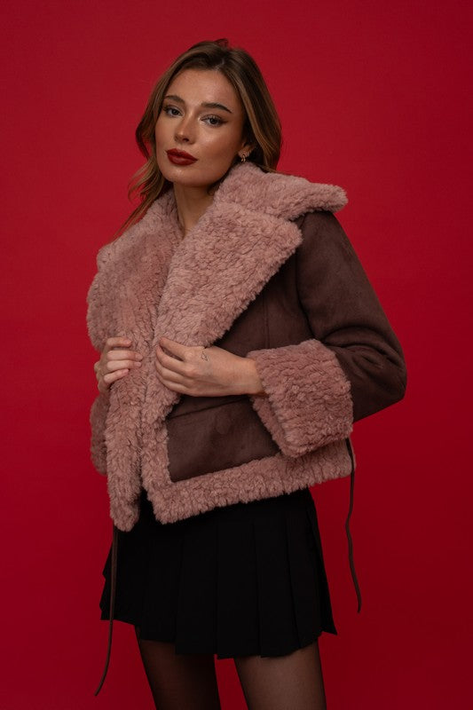 Fawn Shearling Coat