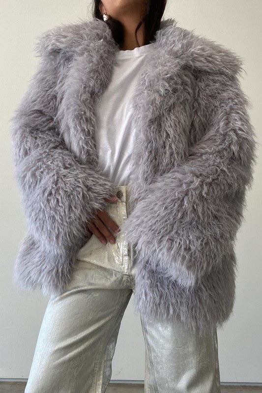 Karl Vegan Fur Coat