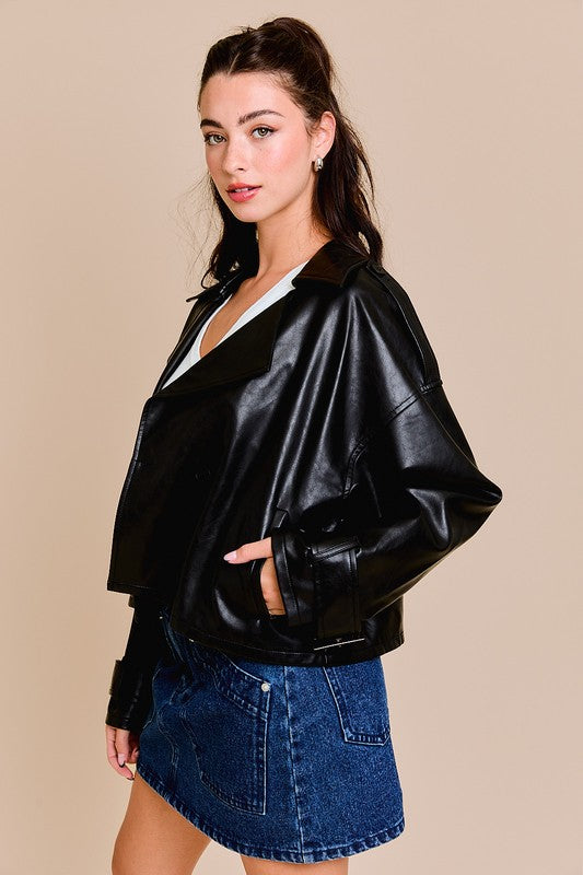 Charlotte Vegan Leather Jacket