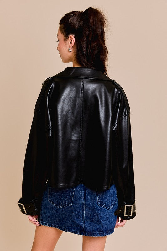 Charlotte Vegan Leather Jacket