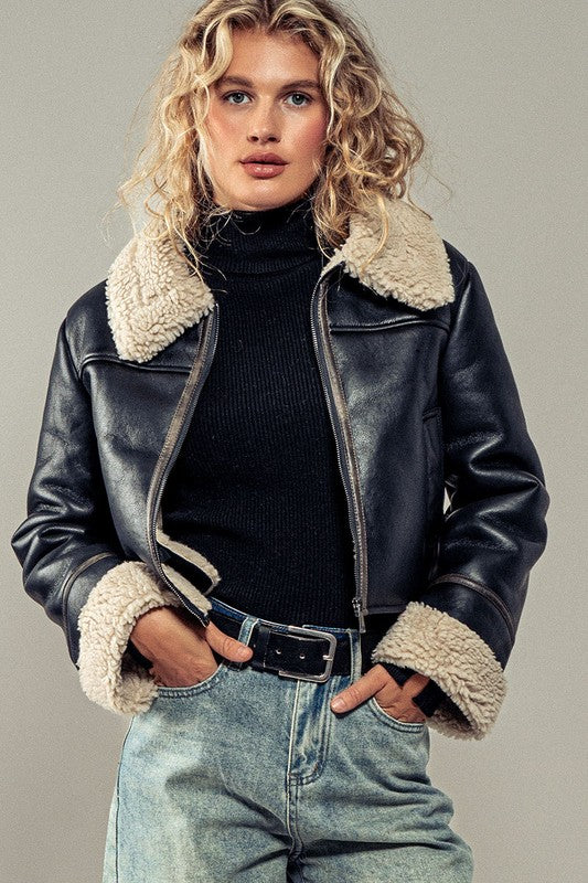 Maeve Vegan Leather Jacket