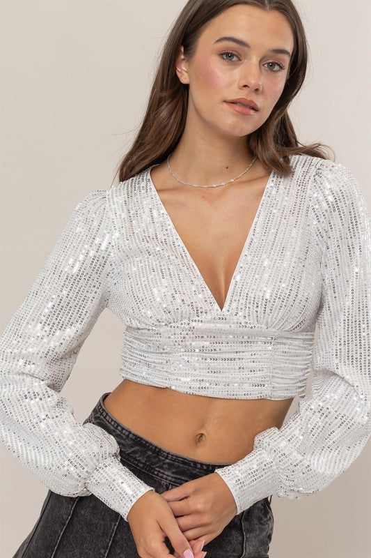 Brixton Sequin Blouse