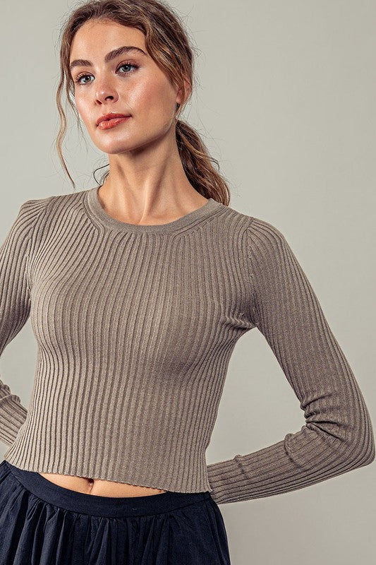 Antonella Rib-Knit Top