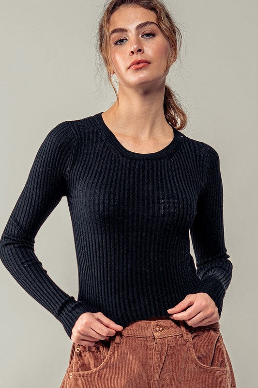 Antonella Rib-Knit Top