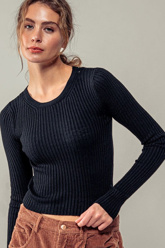 Antonella Rib-Knit Top