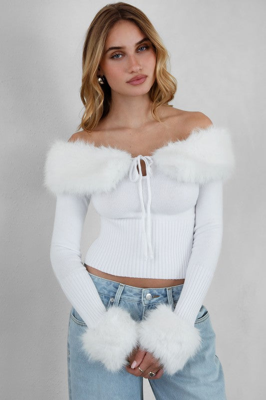 Everest Faux Fur Sweater