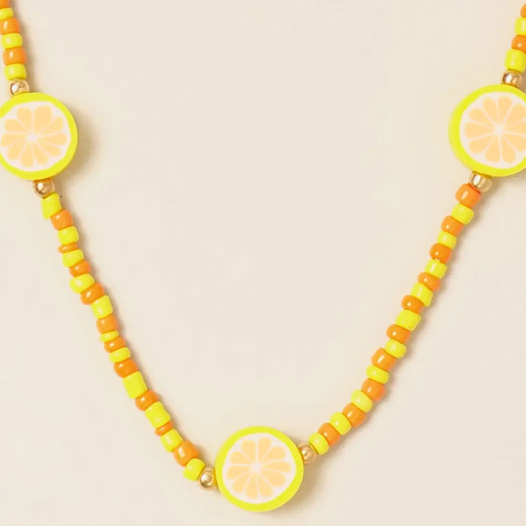 Citrus Beaded Necklace