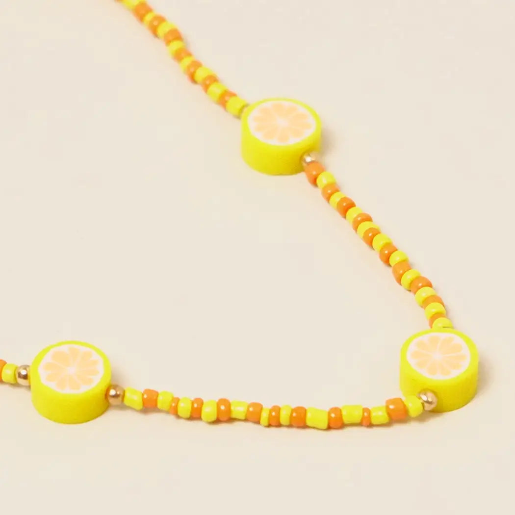 Citrus Beaded Necklace