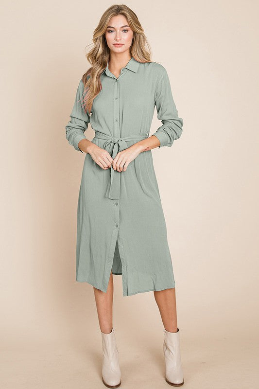 Nikitta Button Down Midi Dress