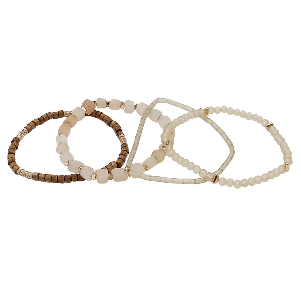 Neutral Beaded Bracelet Set