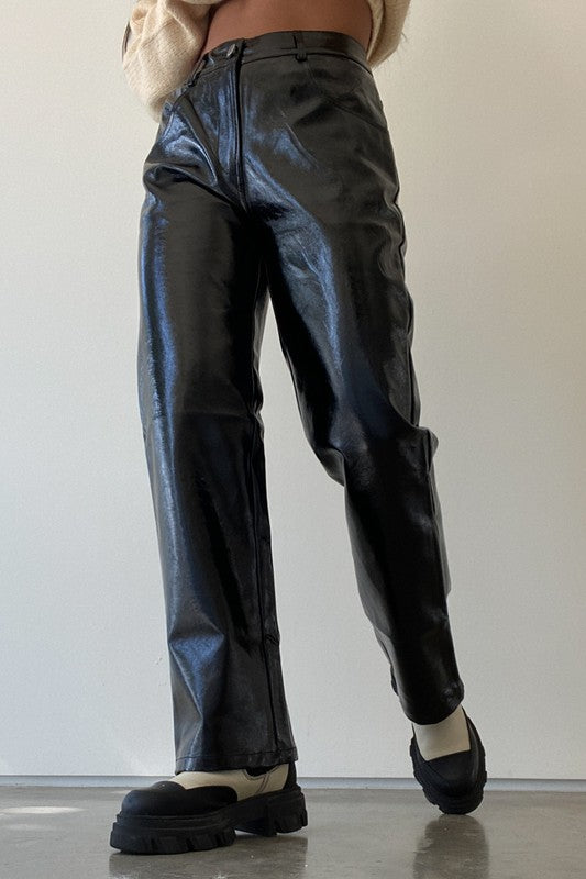 Veri Vegan Leather Pants